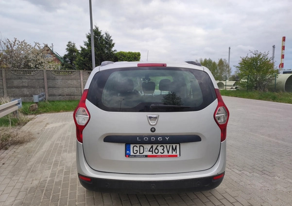 Dacia Lodgy cena 16500 przebieg: 330000, rok produkcji 2012 z Gdańsk małe 29